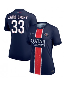 Paris Saint-Germain Warren Zaire-Emery #33 Zenski Domaci Dres 2024-25 Kratak Rukavima